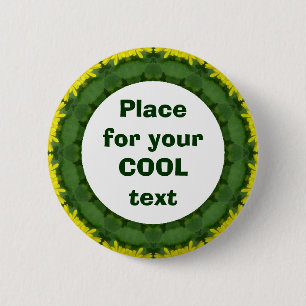 Daisy Mandala Template 33 2 Inch Round Button