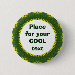 Daisy Mandala Template 38 2 Inch Round Button