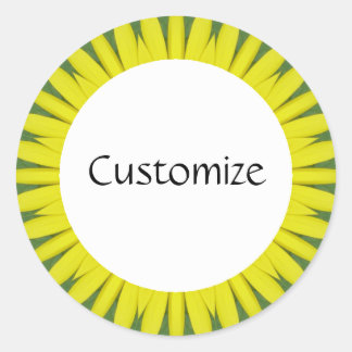 Daisy Mandala Template 40 Classic Round Sticker