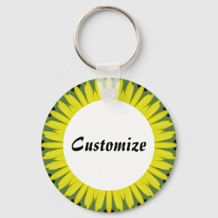 Daisy Mandala Template 40 Keychain
