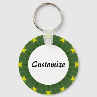 Daisy Mandala Template 41 Keychain