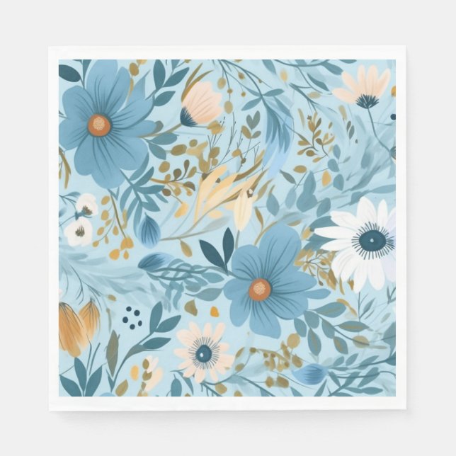 Daisy Meadow Design Napkin (Front)