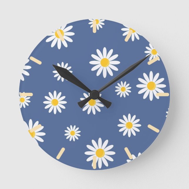 Daisy Meadows Blue Round Clock (Front)