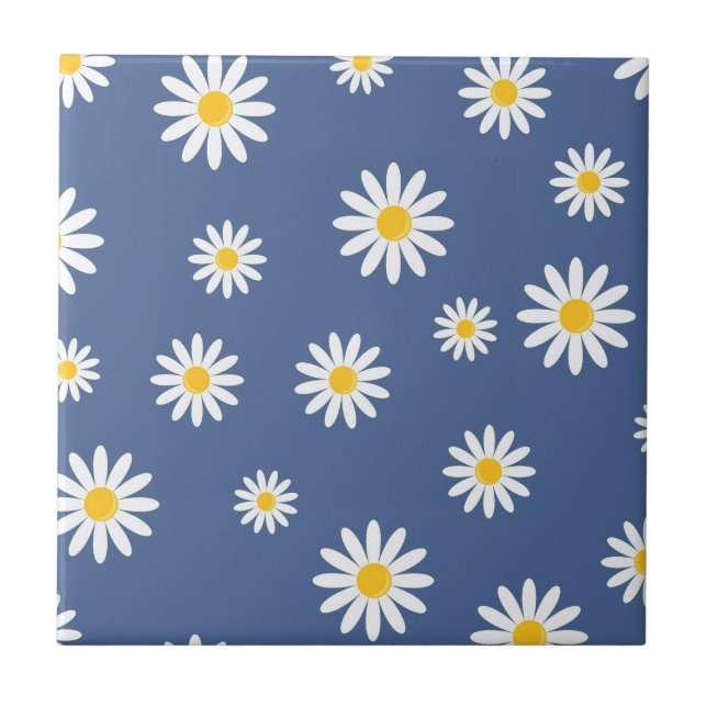 Daisy Meadows Blue Tile (Front)