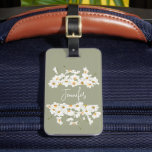 Daisy Modern Boho Luggage Tag<br><div class="desc">Trendy luggage tag with a gorgeous daisy theme. This is specially designed for elegant and trendy girls.</div>