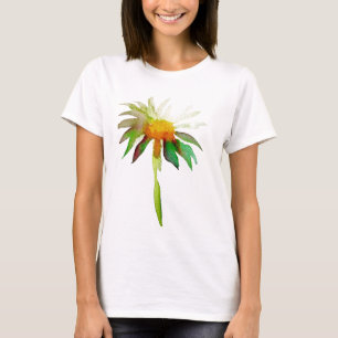 Daisy modern watercolor art flower T-Shirt