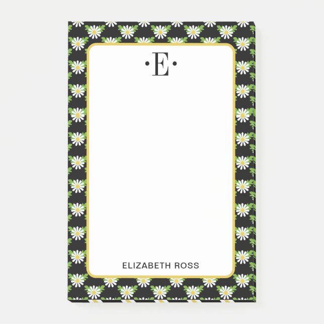 Daisy Monogram Post-it Notes (Front)