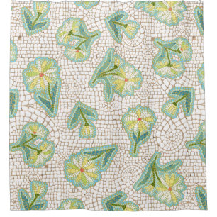 Daisy Mosaic Shower Curtain