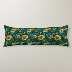 Daisy Nature Interior Decor Boho Sofa Body Pillow