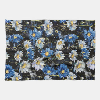 Daisy Night Dance Kitchen Towel