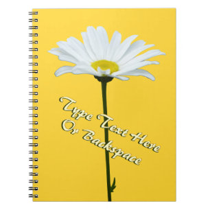 Daisy Notebook Personalized Daisy Flower Notebook