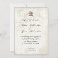 Daisy, Pansy, Rose n Butterfly, Wedding Invitation