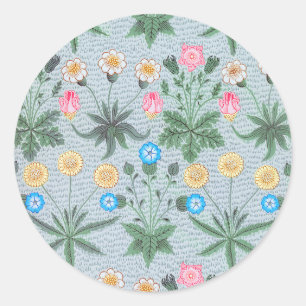 Daisy pattern by William Morris Classic Round Sticker