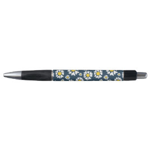 Daisy Pattern, Floral Pattern, White Daisies Pen