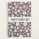 Daisy Pattern Flowers Blooms Floral Cute CUSTOM  Planner<br><div class="desc">Hello! I hope you like this original artwork design. Add your own text,  change the colours or fonts to personalize it. Check my shop for more designs. If you'd like something custom please let me know.</div>