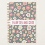 Daisy Pattern Flowers Blooms Floral Cute CUSTOM  Planner<br><div class="desc">Hello! I hope you like this original artwork design. Add your own text,  change the colours or fonts to personalize it. Check my shop for more designs. If you'd like something custom please let me know.</div>