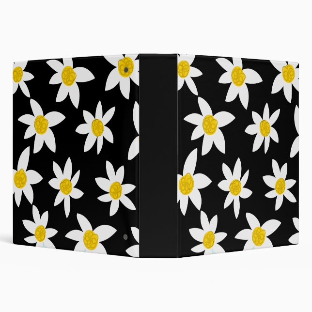 Daisy Pattern Print Binder (Background)