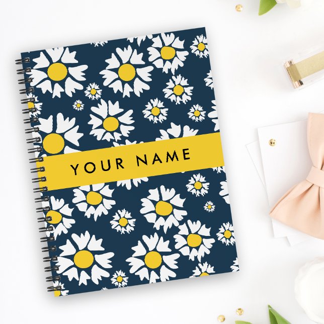 Daisy Pattern, White Daisies, Your Name Planner (Creator Uploaded)