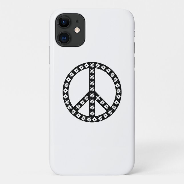 Daisy Peace Symbol Case-Mate iPhone Case (Back)