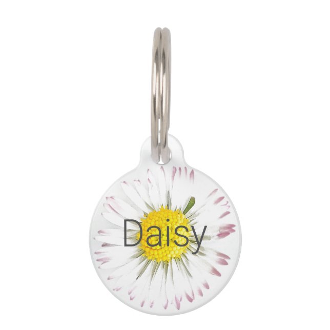 Daisy Personnalisable Pet Tag (Front)
