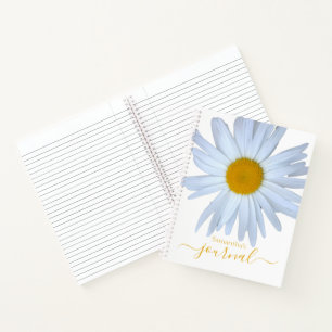 Daisy Photo Journal Blanc Jaune Script