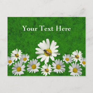 Daisy postcard template
