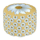 Daisy Pouf Ottoman Daisy Flower Coussin Footstool
