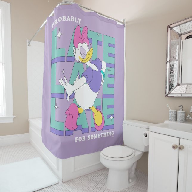 Daisy "Probably Late" Retro Statement Graphic (In Situ)