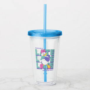 Daisy "Probably Late" Retro Statement Graphic Acrylic Tumbler