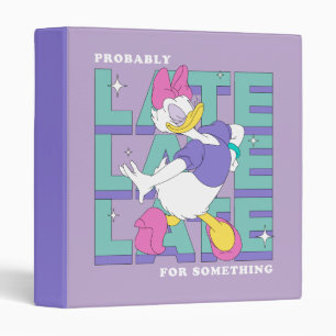 Daisy "Probably Late" Retro Statement Graphic Binder