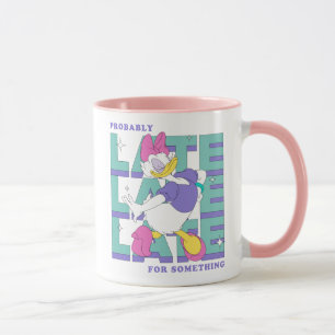 Daisy "Probably Late" Retro Statement Graphic Mug