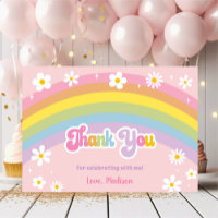 Daisy Rainbow Retro Birthday
