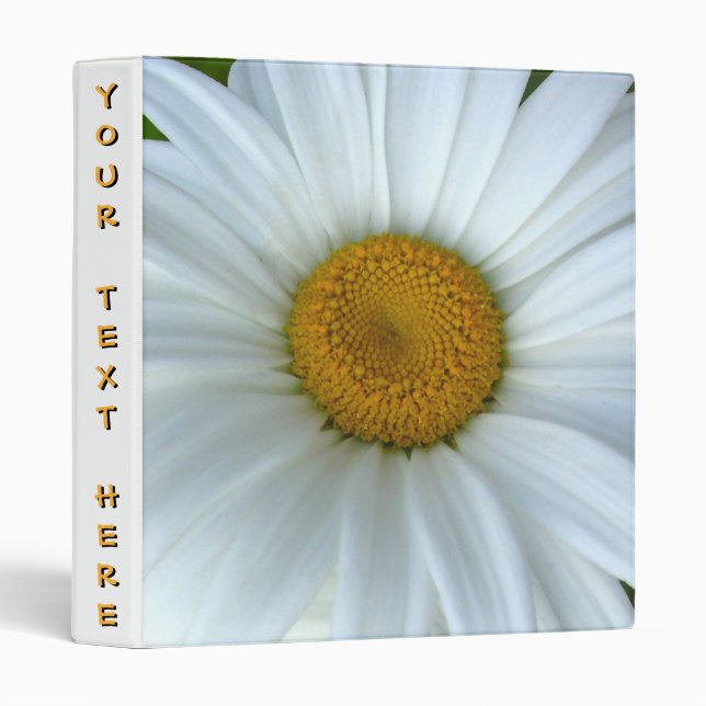 Daisy Recipe Book Personized Recipe Book Binder (Front/Spine)
