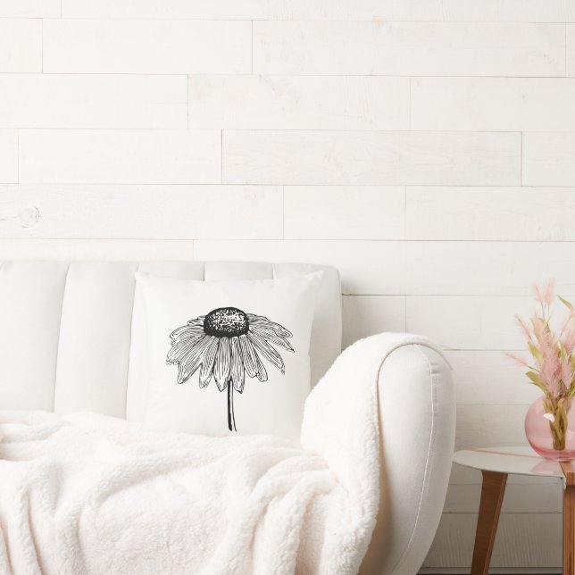 Daisy Rest Throw Pillow (Couch)