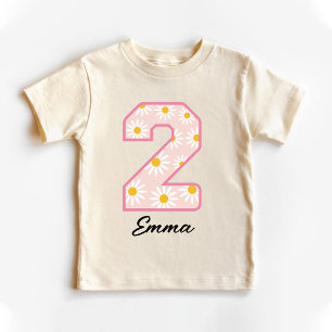 Daisy Retro 2nd Birthday Toddler T-shirt