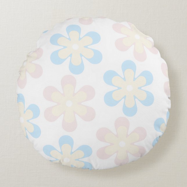 Daisy Round Pillow (Front)