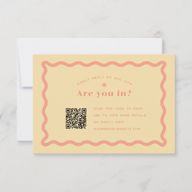 Daisy RSVP with QR Code (Front)