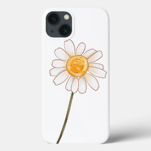Daisy – Rustic Wildflower Illustration iPhone 13 Case