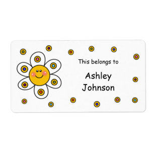 Daisy School Supplies Labels