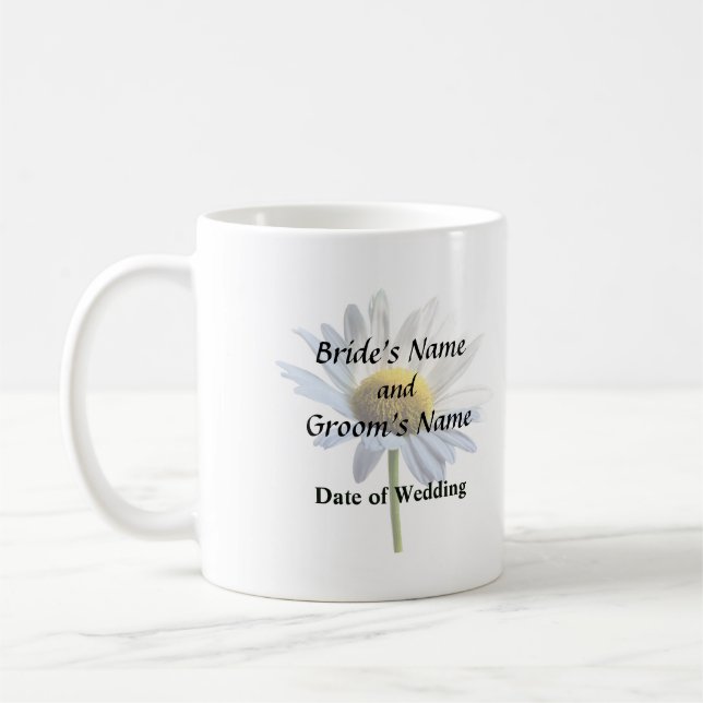 Daisy Shadow and Light Coffee Mug (Left)