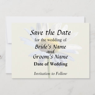 Daisy Shadow and Light Wedding Supplies Save The Date