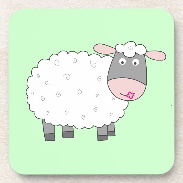 Daisy Sheep Coaster (Front)