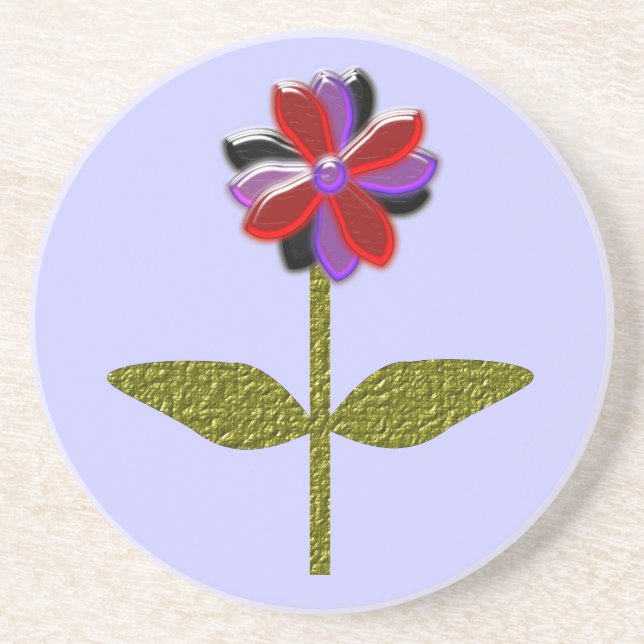 Daisy Shining Plastic Coasters (Front)
