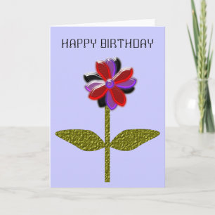 Daisy Shining Plastic Customizable Greeting Card
