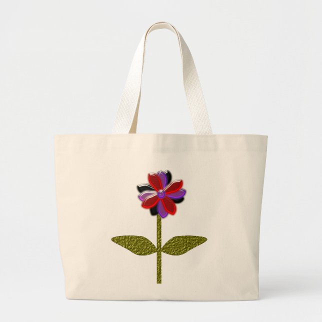 Daisy Shining Plastic Jumbo Tote Bag (Front)