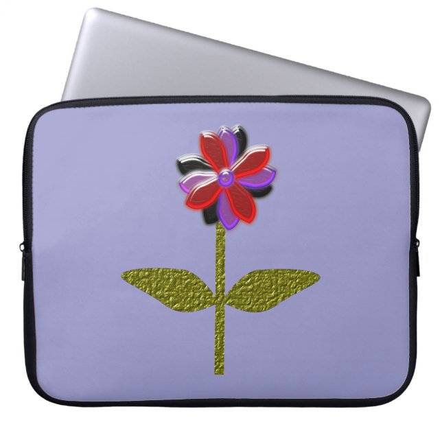Daisy Shining Plastic Laptop Bag (Front)