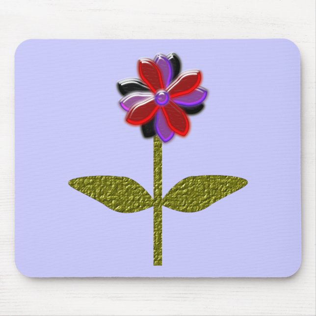 Daisy Shining Plastic Mousepad (Front)