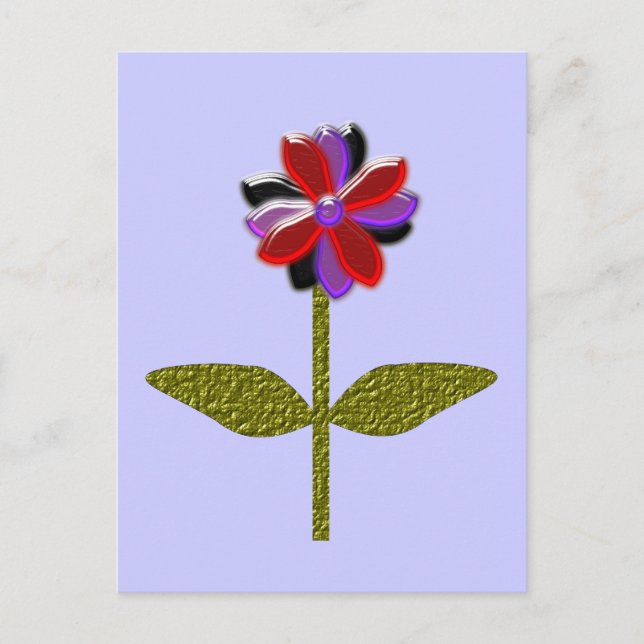 Daisy Shining Plastic Postcard (Front)