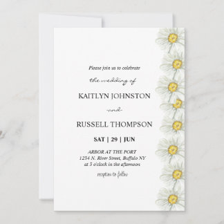 Daisy Simple Mariage Invitation