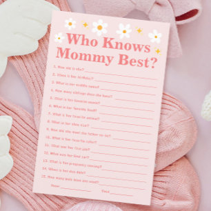 Daisy Spring Baby Shower Who Knows Mommy Best Game